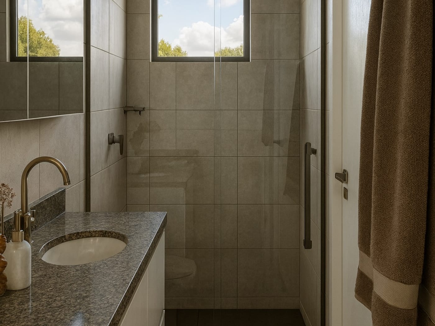 Iluminação cenográfica destacando os ambientes
